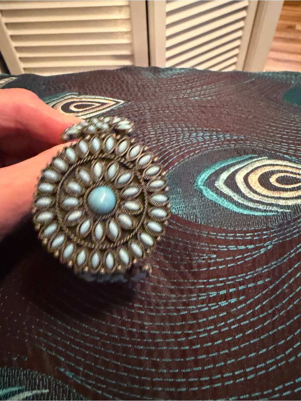 Aztec Turquoise triple star bracelet
